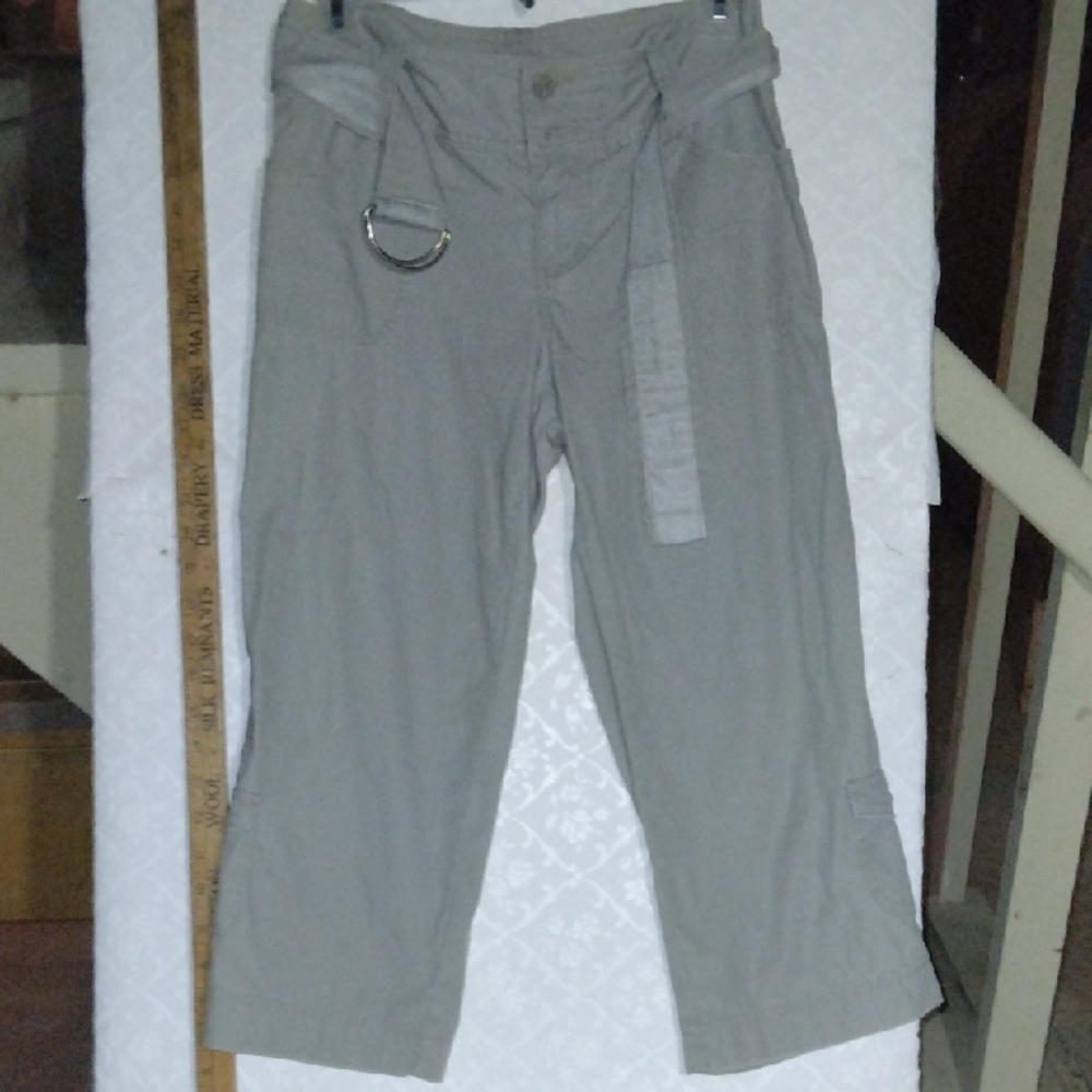 SO Gray Cargo Pants Relaxed Fit Lightweight